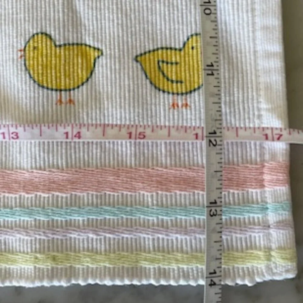 blossoms&blooms Placemats (4) Bunny, Chick, Floral Stripe Pattern from K…
